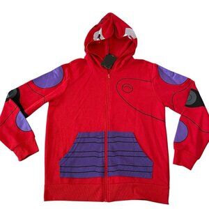 Disney Big Hero 6 Baymax Cosplay Hoodie Jacket Size M Red Unisex Sisuperhero NWT